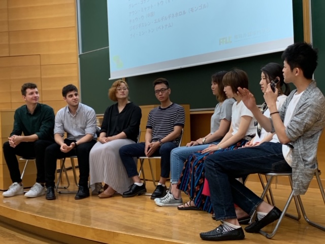 Students visiting Fukuoka University for Discussion session