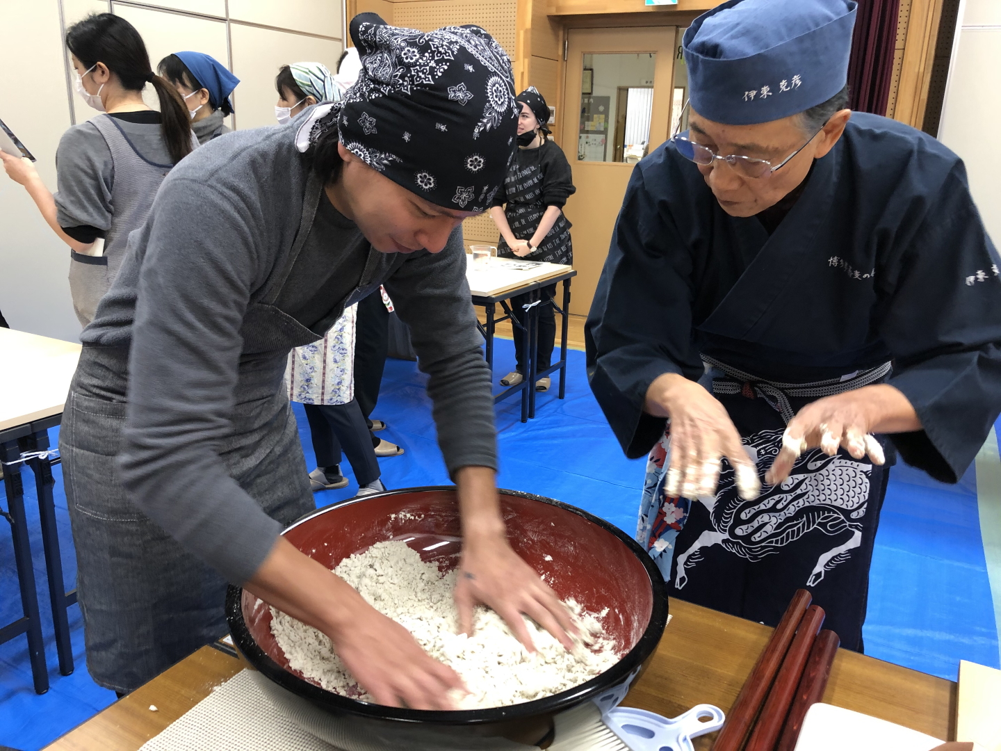 Soba (buckwheat noodle) Making Experience